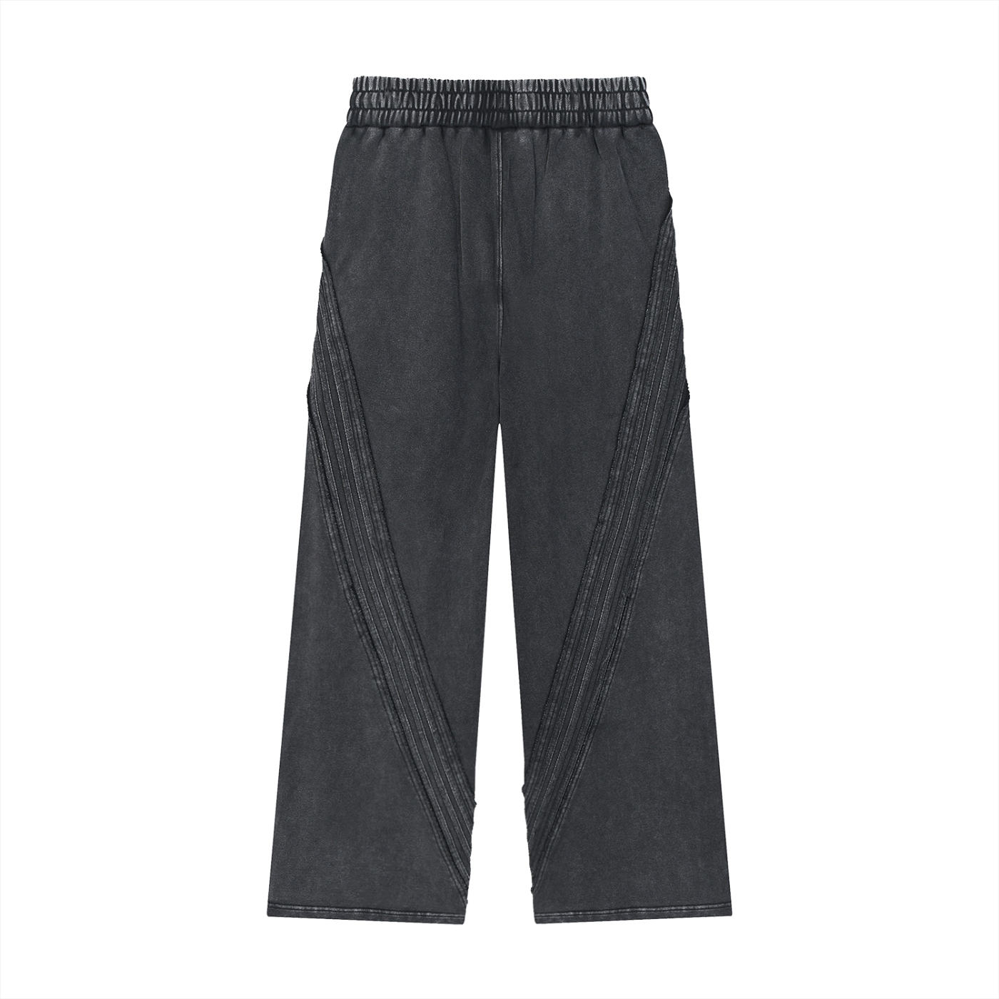Winterized Snow Washed Tape Raw Edge Sweatpants