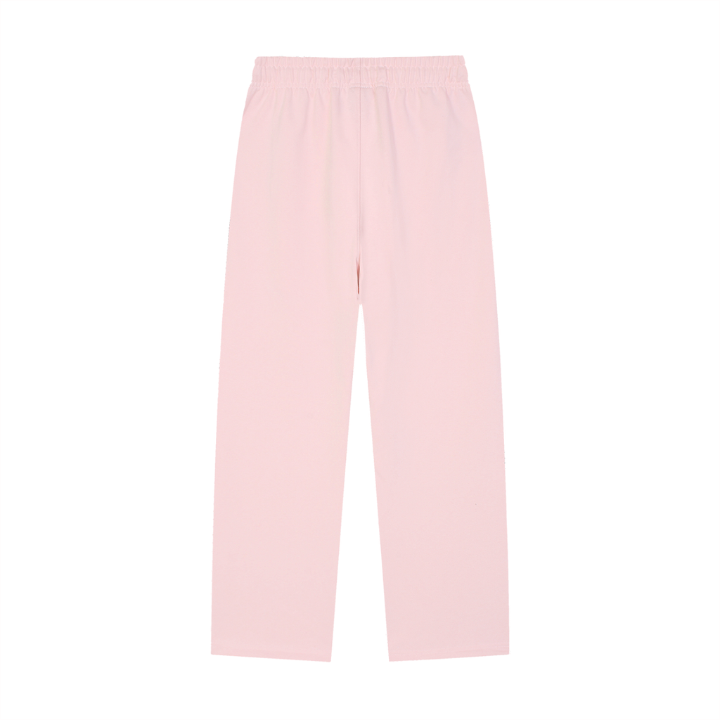 Solid Color Straight-Leg  winterized Sweatpants