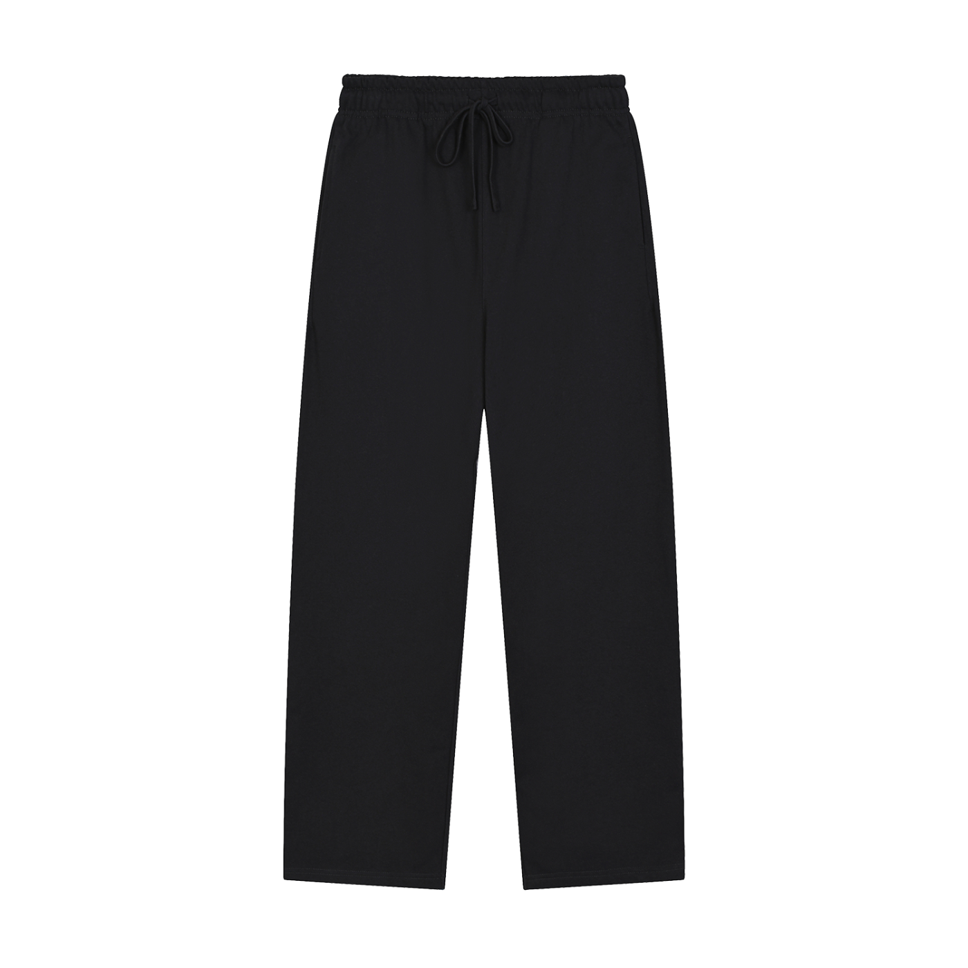 Solid Color Straight-Leg  winterized Sweatpants