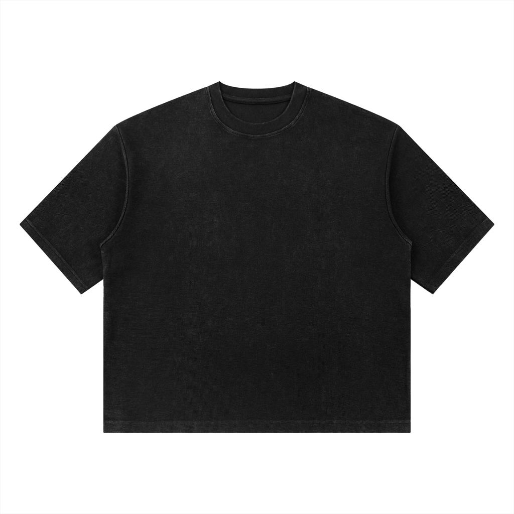 Unisex Mineral Wash Waffle Boxy T-Shirt