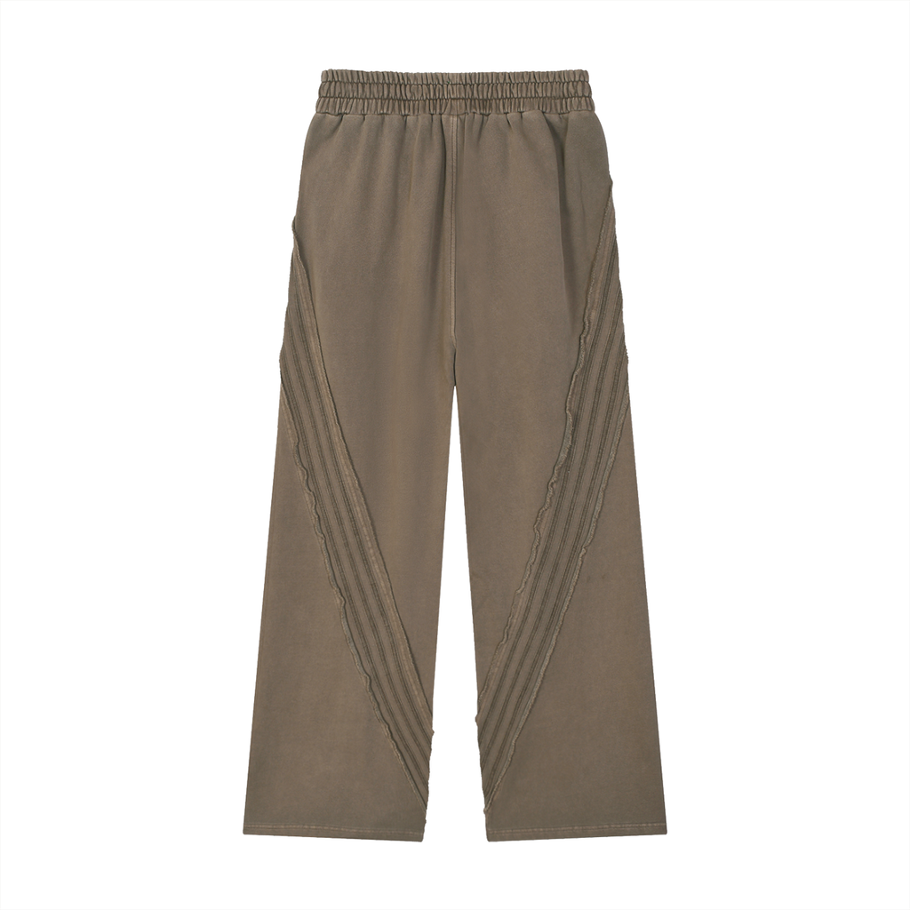 Winterized Snow Washed Tape Raw Edge Sweatpants