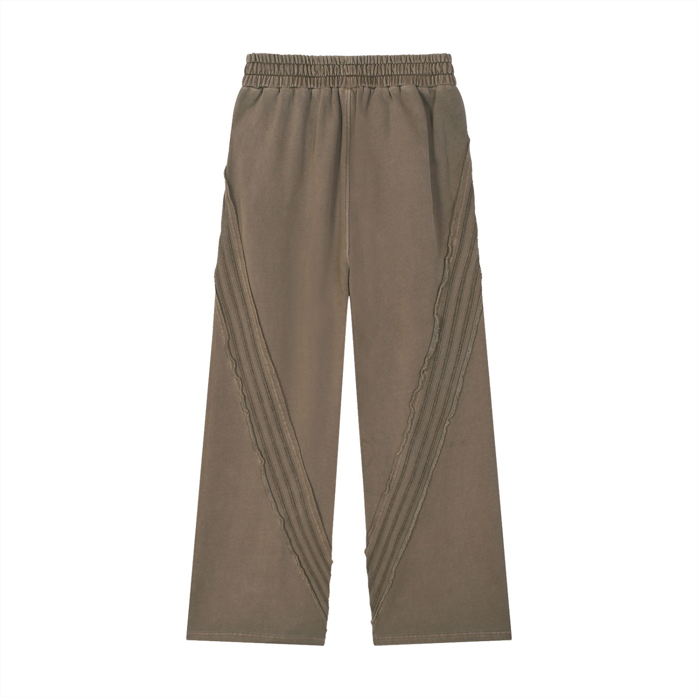 Winterized Snow Washed Tape Raw Edge Sweatpants