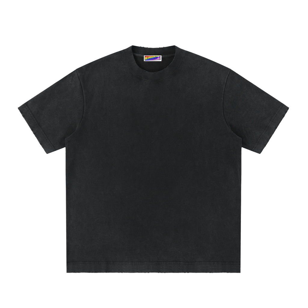 Heavyweight Vintage Washed Frayed T-Shirt