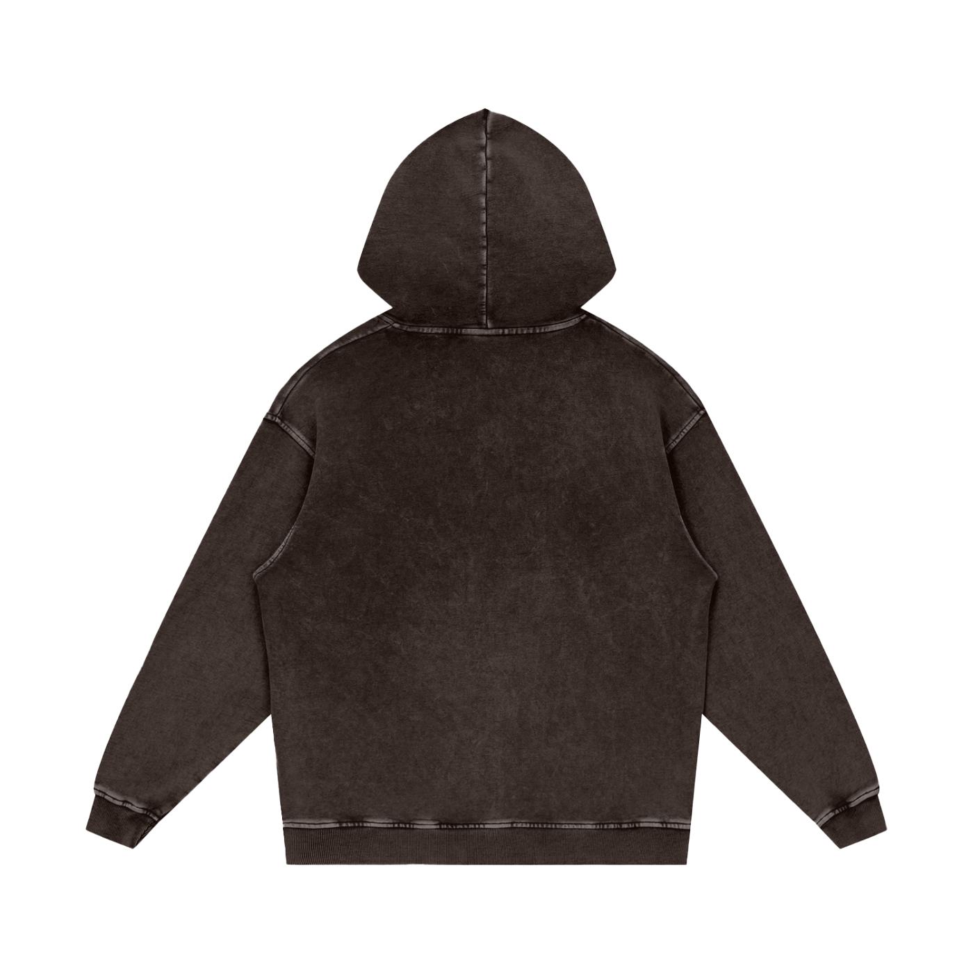 Winterized Snow Washed Loose Cotton Hoodie