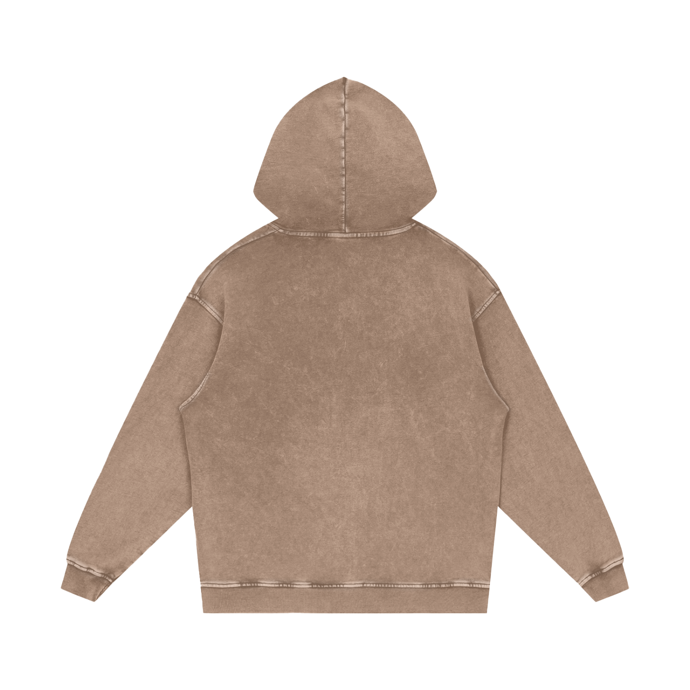 Winterized Snow Washed Loose Cotton Hoodie