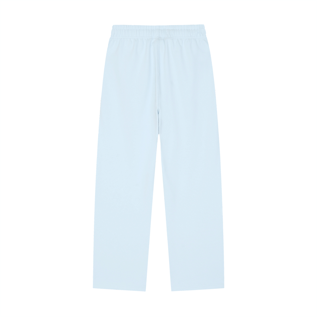 Solid Color Straight-Leg  winterized Sweatpants