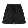 Unisex Vintage Wash Raw Edge Shorts