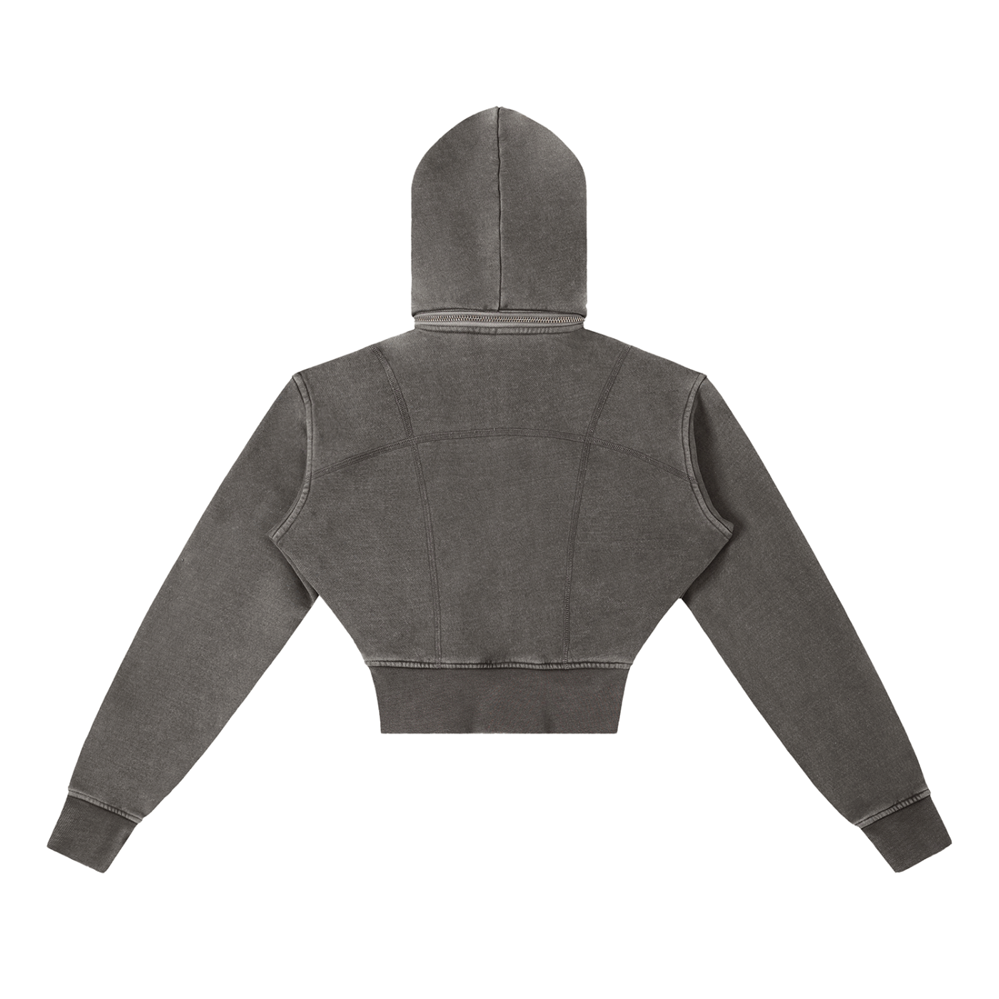 Winterized Vintage Washed Cropped Fleece Hoodie
