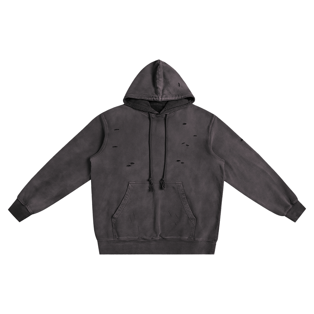 Distressed Vintage Wash Hoodie