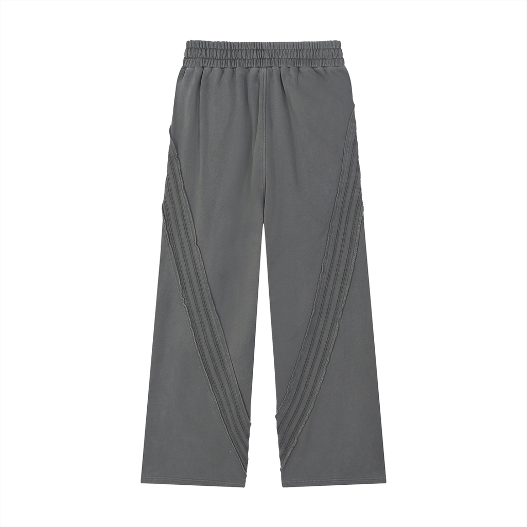 Winterized Snow Washed Tape Raw Edge Sweatpants