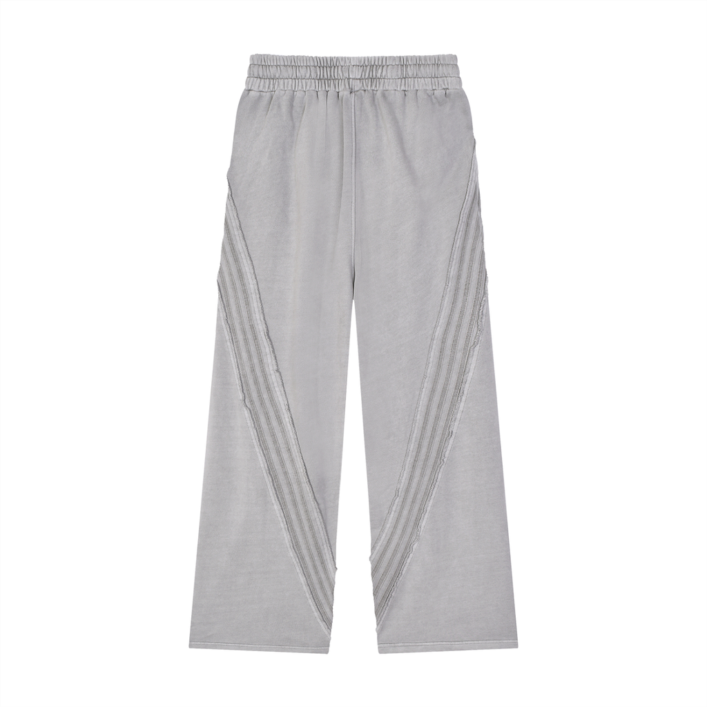 Winterized Snow Washed Tape Raw Edge Sweatpants