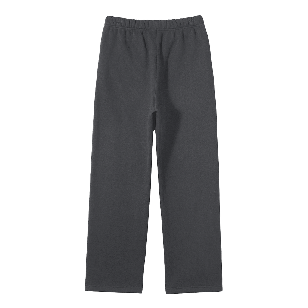Unisex Solid Color Fleece Straight Leg Pants