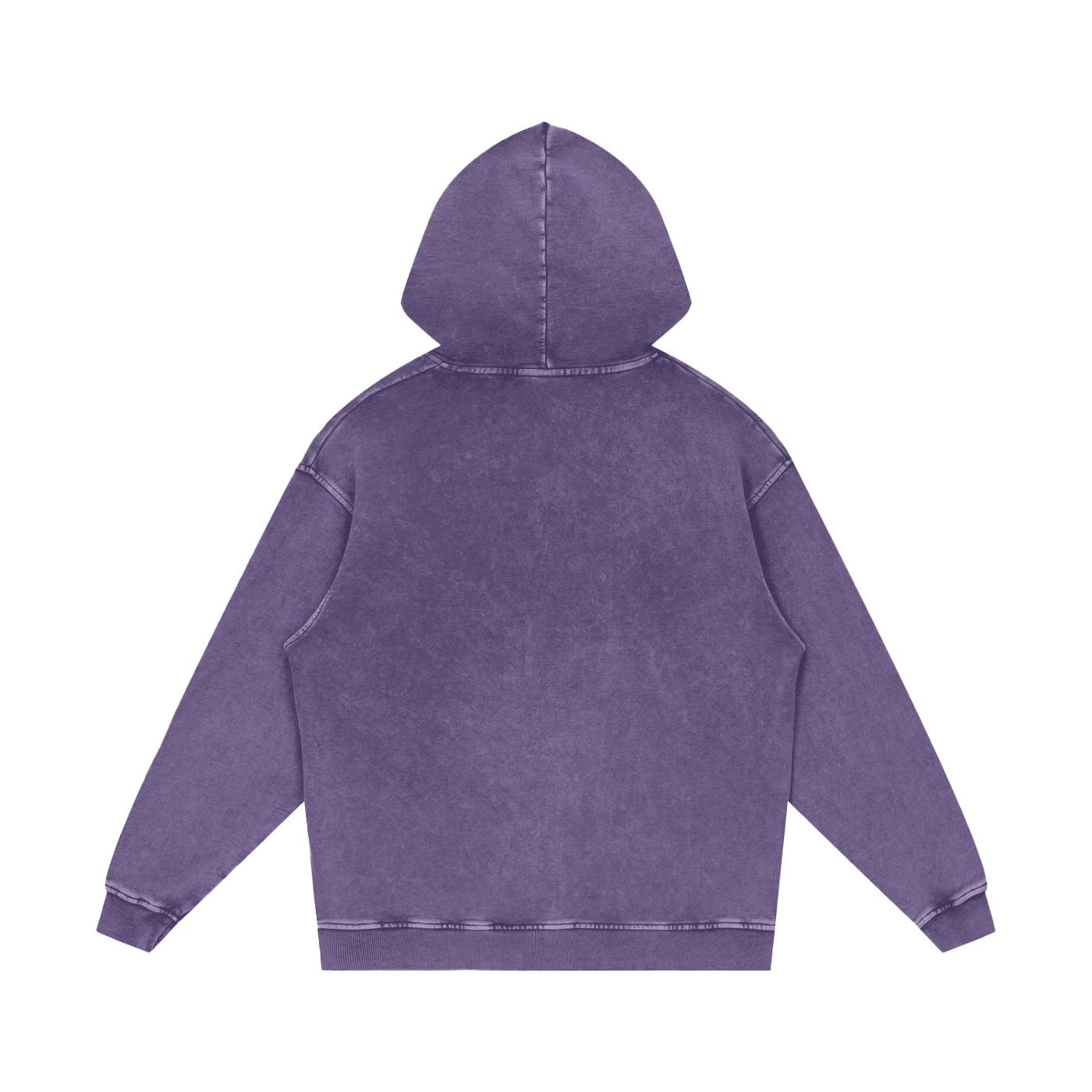 Winterized Snow Washed Loose Cotton Hoodie