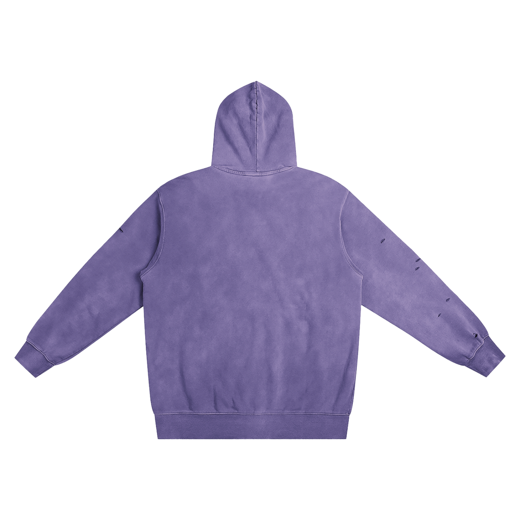 Distressed Vintage Wash Hoodie