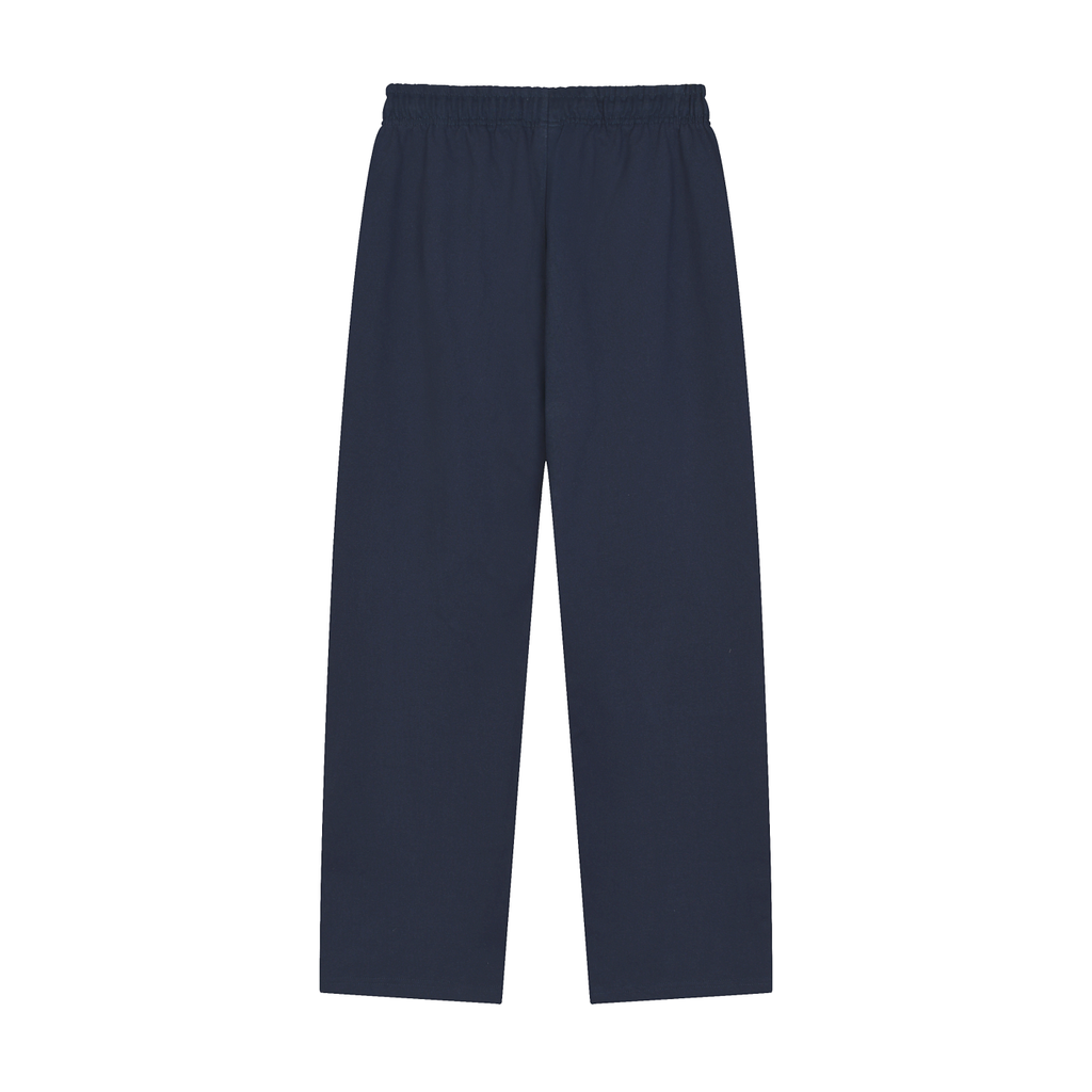 Solid Color Straight-Leg  winterized Sweatpants