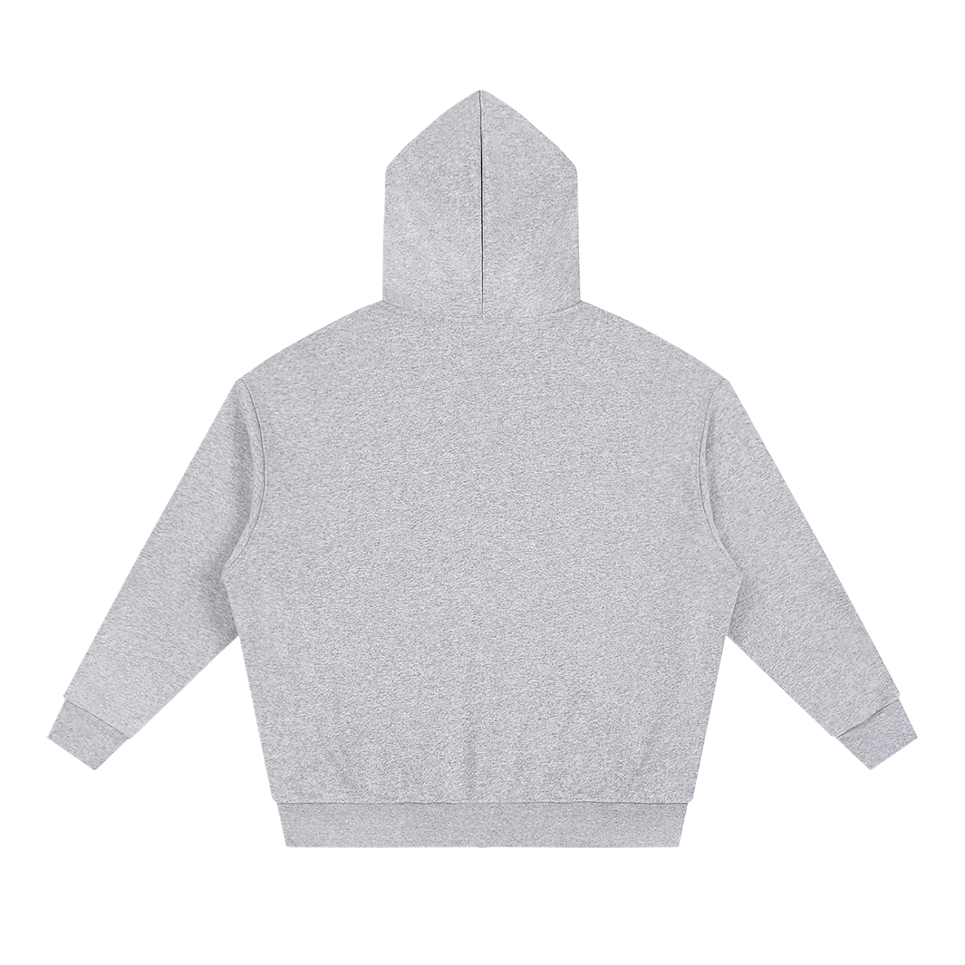 Unisex Loose Solid Full Zip Hoodie