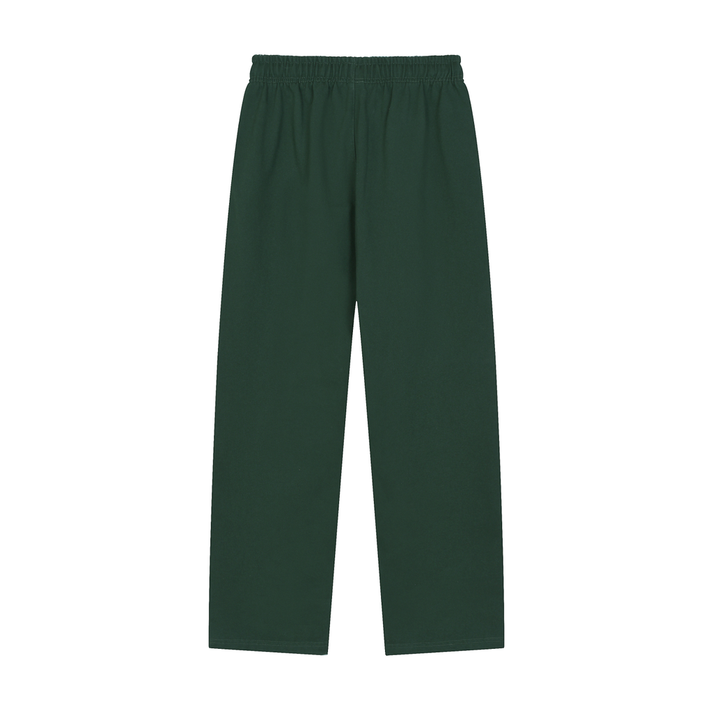 Solid Color Straight-Leg  winterized Sweatpants